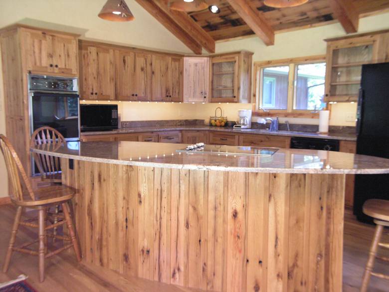 Oak Cabinets and Island